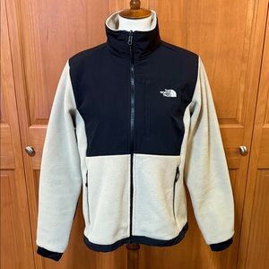 The North Face Black and Tan Denali Outdoor Zip Up Fleece